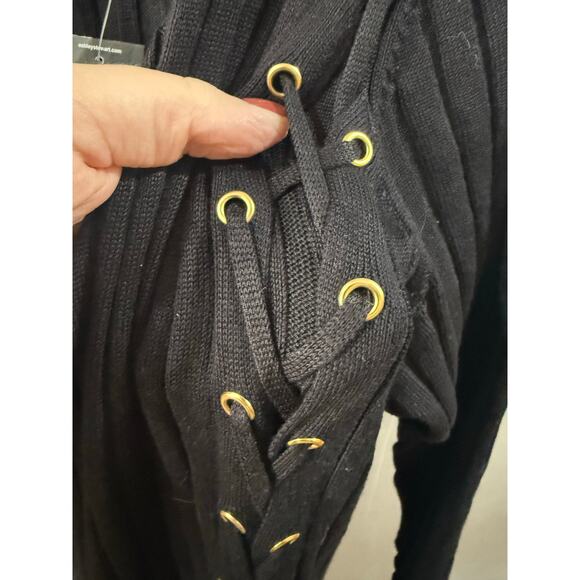 NWT 18/20 Ashley Steward black knitted sweater dress - Picture 4 of 5